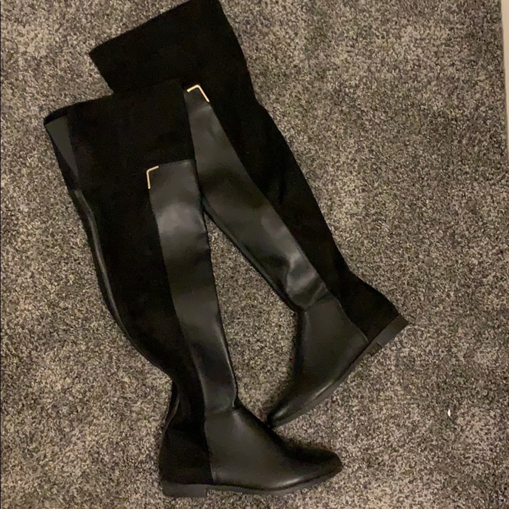 Over-the-Knee Black Women's Riding Boots